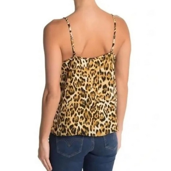 Abound Leopard Animal Print Camisole Tank Top Small NWOT Tan Brown Cream - Picture 2 of 6